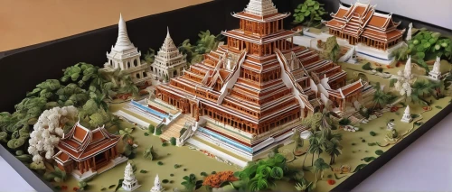 ayutthaya,phra nakhon si ayutthaya,bagan,buddhist temple complex thailand,thai temple,kuthodaw pagoda,grand palace,chiang rai,dhammakaya pagoda,myanmar,3d model,scale model,chiang mai,cambodia,prambanan,theravada buddhism,3d rendering,white temple,3d fantasy,hindu temple,Unique,Paper Cuts,Paper Cuts 09