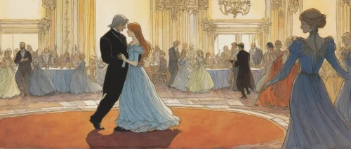 ballroom dance silhouette,ballroom dance,ballroom,waltz,mannequin silhouettes,women silhouettes,pageantry,pageant,the carnival of venice,dancers,graduate silhouettes,dancing couple,fashion illustration,costume design,stage curtain,procession,the ball,concert dance,downton abbey,partition,Illustration,Realistic Fantasy,Realistic Fantasy 04