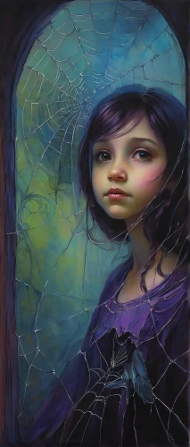 la violetta,looking glass,glass painting,mystical portrait of a girl,girl with a wheel,broken pane,depressed woman,widow's tears,fantasy portrait,marionette,the mirror,girl in a wreath,child's frame,girl in a long,girl in the garden,cinderella,oil on canvas,woman thinking,oil painting on canvas,dreams catcher,Illustration,Realistic Fantasy,Realistic Fantasy 30