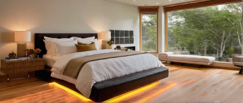 hardwood floors,wood flooring,californian white oak,modern room,canopy bed,guest room,wood floor,contemporary decor,interior modern design,laminated wood,smart home,great room,laminate flooring,guestroom,wooden floor,luxury home interior,modern decor,sleeping room,bedroom,tree house hotel,Conceptual Art,Daily,Daily 03