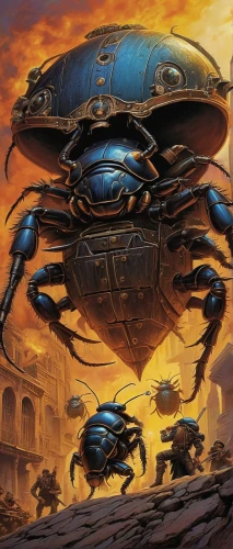 scarabs,carapace,scarab,black crab,crab 2,airships,crab 1,isopod,sci fiction illustration,crab cutter,crabs,crab,arthropods,dung beetle,crab violinist,terrapin,the beetle,freshwater crab,nautilus,crustaceans,Illustration,American Style,American Style 07