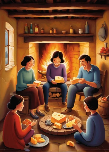 arrowroot family,family dinner,thanksgiving dinner,thanksgiving table,international family day,food table,food and cooking,cooking book cover,family gathering,bannock,herring family,thanksgiving,christmas circle,the kitchen,family home,placemat,traditional food,families,household,persian norooz,Art,Artistic Painting,Artistic Painting 29