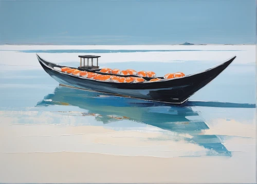 boat landscape,boat on sea,row boat,small boats on sea,fishing boat,wooden boat,long-tail boat,water boat,row-boat,fishing float,fishing boats,rowing boat,sailing-boat,rowboats,picnic boat,rowing-boat,rowboat,dinghy,sailing boat,wooden boats,Conceptual Art,Oil color,Oil Color 02