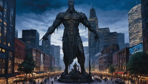 the statue,figure of justice,scales of justice,standing man,liberty statue,obelisk,statue,monolith,justitia,metropolis,statues,mother earth statue,eros statue,lady justice,dr. manhattan,walking man,sentinel,tall man,humanoid,sci fiction illustration,Illustration,Realistic Fantasy,Realistic Fantasy 33
