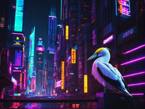 city pigeon,bird kingdom,cyberpunk,3d crow,bird bird kingdom,birds of prey-night,tokyo,colorful birds,night bird,tokyo city,cityscape,city pigeons,avian,shinjuku,colorful city,seagull,seagulls,shanghai,taipei,hong kong,Conceptual Art,Sci-Fi,Sci-Fi 26