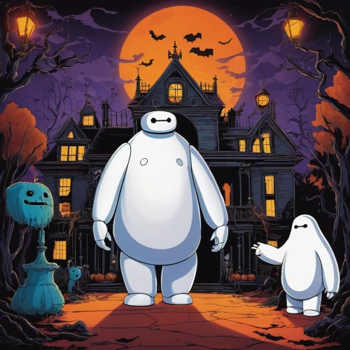 halloween ghosts,disney baymax,halloween poster,halloween illustration,halloween wallpaper,baymax,halloween2019,halloween 2019,halloween vector character,halloween background,halloween and horror,halloween scene,hallloween,haloween,halloween night,halloween,happy halloween,halloweenchallenge,boo,retro halloween,Art,Artistic Painting,Artistic Painting 51