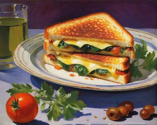 grilled cheese,breakfast sandwich,grilled bread,egg sandwich,sandwich,sandwiches,blt,culinary art,sandwich-cake,painted grilled,oil painting on canvas,club sandwich,tea sandwich,oil painting,bánh mì,oil on canvas,cemita,panini,melt sandwich,cucumber sandwich,Art,Classical Oil Painting,Classical Oil Painting 27