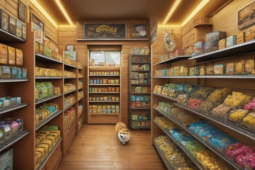 pet vitamins & supplements,apothecary,pantry,soap shop,candy store,pet shop,candy shop,pet supply,china cabinet,french confectionery,walk-in closet,confectionery,shelves,brandy shop,pet food,watercolor tea shop,cat supply,toy store,pâtisserie,candies,Illustration,Realistic Fantasy,Realistic Fantasy 44