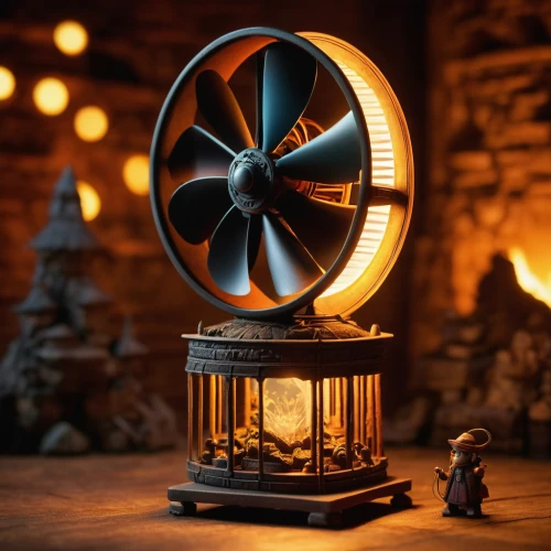 mechanical fan,decorative fan,retro kerosene lamp,electric fan,crypto mining,wind powered water pump,fan,the gramophone,gramophone,ventilation fan,color fan,gramophone record,turbine,cinema 4d,beautiful speaker,bitcoin mining,thunberg's fan maple,exhaust fan,wind power generator,fan-deaf,Unique,3D,Toy