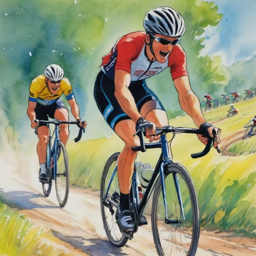 bicycle racing,road bicycle racing,artistic cycling,tour de france,cyclists,cyclo-cross,road bikes,cassette cycling,road cycling,racing bicycle,cross-country cycling,cross country cycling,road racing,cycle sport,cyclo-cross bicycle,cyclist,endurance sports,cycling,dauphine,bicycle clothing,Illustration,Children,Children 01