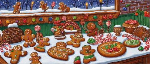 gingerbread people,gingerbread maker,christmas gingerbread,gingerbread cookies,gingerbreads,gingerbread houses,gingerbread break,ginger bread cookies,lebkuchen,gingerbread,christmas pastry,gingerbread men,myfestiveseason romania,gingerbread house,christmas pastries,christmas snowy background,christmas market,holiday cookies,the gingerbread house,christmas landscape,Illustration,Abstract Fantasy,Abstract Fantasy 12