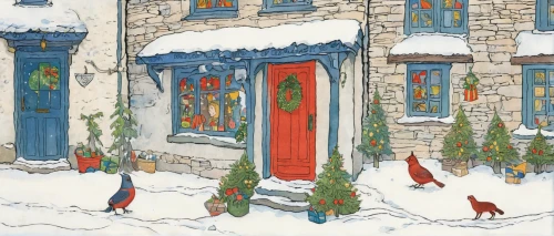 snow scene,christmas snow,christmas scene,christmas motif,winter village,christmas landscape,carolers,christmas banner,watercolor christmas background,christmas carol,christmas snowy background,bethlehem,christmas town,christmas wallpaper,christmas cards,snow drawing,christmas border,vintage christmas card,hamelin,quebec,Illustration,Retro,Retro 23