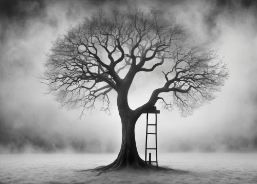 isolated tree,tree thoughtless,tree of life,the branches of the tree,upward tree position,bare tree,branching,tree with swing,birch tree background,family tree,arborist,tree pruning,conceptual photography,career ladder,magic tree,lone tree,emancipation,bodhi tree,rooted,the japanese tree,Illustration,Black and White,Black and White 25