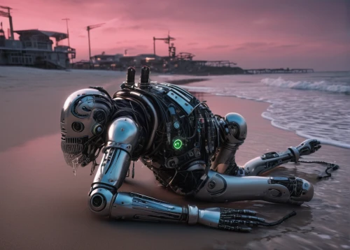 fallout4,cyberpunk,cybernetics,robotic,aquanaut,scrap collector,droid,mech,beached,scifi,robotics,submersible,exoskeleton,streampunk,cyborg,minibot,scrap dealer,beach toy,beach defence,artificial intelligence,Conceptual Art,Sci-Fi,Sci-Fi 09