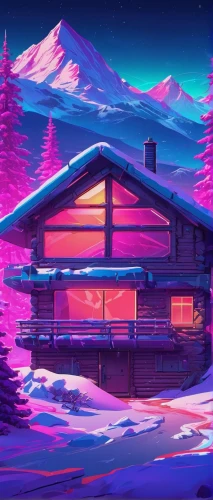 the cabin in the mountains,dusk background,lonely house,christmasbackground,ski resort,winter background,house in the mountains,house in mountains,winter house,log cabin,summer cottage,art background,cartoon video game background,purple wallpaper,cabin,christmas wallpaper,small cabin,landscape background,aesthetic,cottage,Conceptual Art,Sci-Fi,Sci-Fi 27