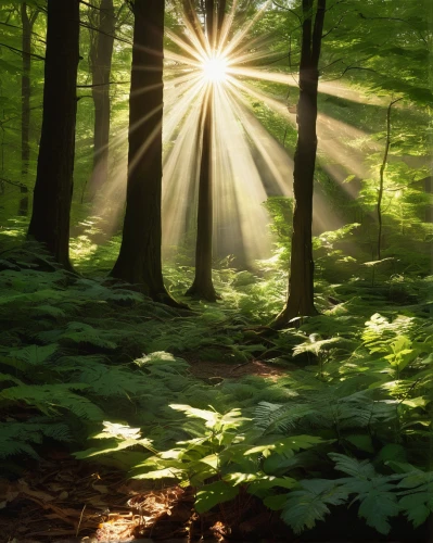 aaa,sunlight through leafs,sunbeams,sunrays,god rays,sun rays,sun burning wood,forest background,light rays,holy forest,temperate coniferous forest,tropical and subtropical coniferous forests,green forest,fir forest,forest landscape,rays of the sun,coniferous forest,sunray,sunbeam,deciduous forest,Conceptual Art,Daily,Daily 08