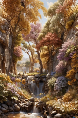 robert duncanson,autumn landscape,brook landscape,fantasy landscape,autumn background,landscape background,fall landscape,autumn scenery,autumn idyll,forest landscape,autumn forest,nature landscape,mountain stream,the brook,home landscape,background with stones,forest background,cartoon video game background,autumn mountains,river landscape