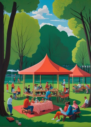 picnic,cd cover,parasols,picnic table,beer tent set,circus tent,queen-elizabeth-forest-park,herman park,farmer's market,bandstand,carnival tent,picnic basket,garden party,family picnic,campground,farmers market,shirakami-sanchi,gnomes at table,merry-go-round,campsite,Conceptual Art,Daily,Daily 29