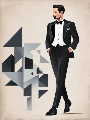 gentleman icons,suit of spades,fashion vector,tuxedo just,tuxedo,formal guy,men's suit,vector graphic,gentlemanly,life stage icon,businessman,handshake icon,gentleman,steam icon,fashion illustration,formal wear,art deco background,growth icon,suit trousers,vector graphics,Illustration,Black and White,Black and White 32