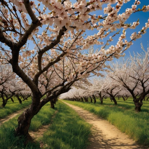 almond trees,japanese cherry trees,almond blossoms,almond tree,cherry trees,apricot blossom,almond blossom,sakura trees,takato cherry blossoms,blossoming apple tree,spring in japan,japanese cherry blossoms,orchards,apricot flowers,blooming trees,plum blossoms,cherry tree,cherry blossom tree,the cherry blossoms,cherry blossom tree-lined avenue,Illustration,American Style,American Style 04