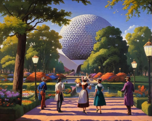 epcot ball,epcot center,epcot spaceship earth,epcot,disneyland park,walt disney world,the disneyland resort,shanghai disney,disney-land,disney,disney world,tokyo disneyland,walt disney,disney land,walt,magic kingdom,disneyland,fantasy world,euro disney,walt disney center,Art,Classical Oil Painting,Classical Oil Painting 33