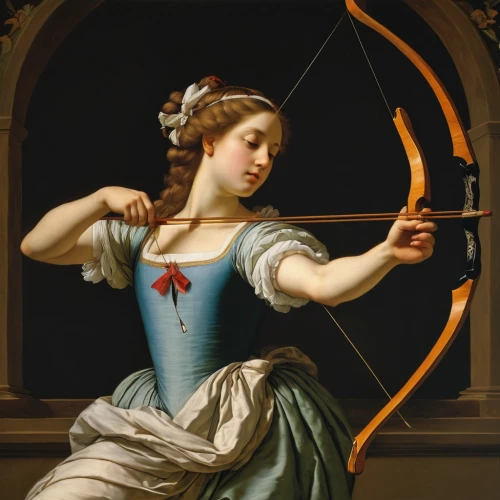 archery,bow and arrows,3d archery,bows and arrows,woman playing tennis,target archery,bow and arrow,field archery,constellation lyre,compound bow,girl with a wheel,hoop (rhythmic gymnastics),longbow,scythe,bow arrow,archer,woman playing violin,artemis,sagittarius,angel playing the harp,Art,Classical Oil Painting,Classical Oil Painting 04