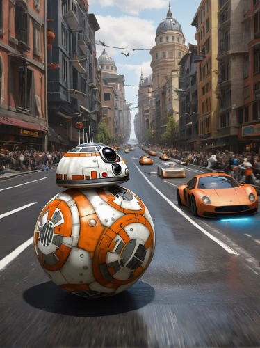 bb8-droid,bb-8,bb8,cg artwork,millenium falcon,droids,star wars,starwars,droid,r2d2,r2-d2,3d car wallpaper,digital compositing,city car,clone jesionolistny,autonomous driving,traffic jams,taxicabs,disney world,full hd wallpaper,Art,Classical Oil Painting,Classical Oil Painting 43