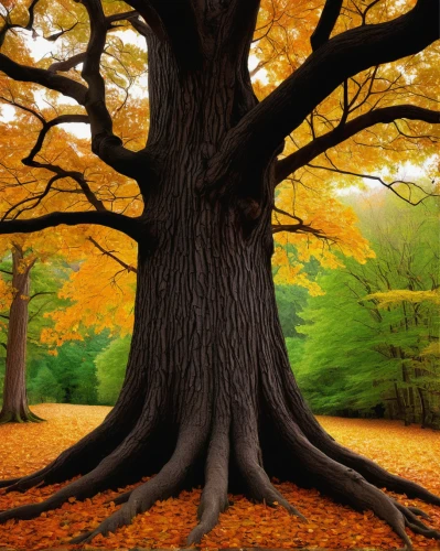 deciduous tree,autumn tree,maple tree,european beech,tulip poplar,deciduous trees,autumn background,celtic tree,beech trees,oak tree,flourishing tree,brown tree,norway maple,forest tree,ash-maple trees,black oak,deciduous forest,the roots of trees,magic tree,red oak,Illustration,Retro,Retro 22