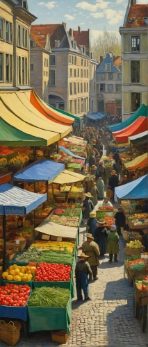 fruit market,vegetable market,medieval market,the market,kefermarkt,market place,market,large market,marketplace,market vegetables,farmer's market,covered market,farmers market,principal market,souk,vendors,upper market,market fresh vegetables,sibiu,bazaar,Art,Artistic Painting,Artistic Painting 03