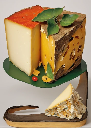 emmental cheese,mandarin cake,gruyère cheese,emmental,saint-paulin cheese,asiago pressato,panettone,cotswold double gloucester,turrón,emmenthaler cheese,pecorino sardo,christmas cake,emmenthal cheese,blocks of cheese,limburg cheese,cabecou feuille cheese,dobos torte,australian smoked cheese,sage-derby cheese,cassata,Unique,3D,Modern Sculpture