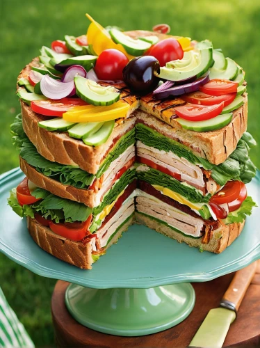 sandwich cake,club sandwich,sandwich-cake,tuna salad,saladitos,open sandwich,cucumber sandwich,salad niçoise,salad platter,sandwiches,stack of plates,salad plate,ham salad,sandwich wrap,tuna fish sandwich,stack cake,israeli salad,side salad,spinach salad,vegetable salad,Art,Artistic Painting,Artistic Painting 33