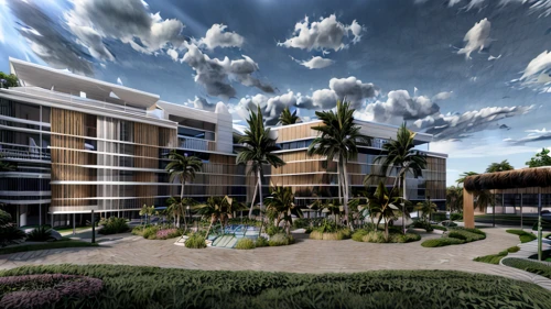 3d rendering,new housing development,hotel complex,condominium,doral golf resort,eco hotel,sandpiper bay,apartment complex,holiday complex,rosewood,sky space concept,render,tropical house,golf hotel,golf resort,residences,resort,fisher island,bulding,seminyak