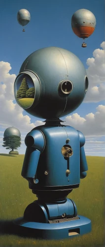 surrealism,aerostat,autome,robot icon,robots,surrealistic,dali,panopticon,droid,robot eye,science fiction,cybernetics,robotic,science-fiction,smart album machine,machines,cyberspace,airships,systems icons,artificial intelligence,Art,Artistic Painting,Artistic Painting 06