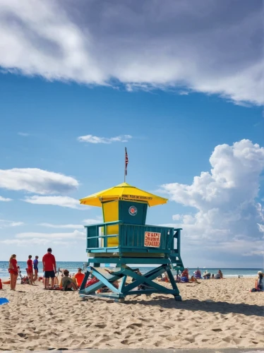 lifeguard tower,fort lauderdale,south beach,walnut beach,varadero,waikiki beach,clearwater beach,palmbeach,beach chairs,beach chair,beach scenery,huntington beach,florida,busselton,travel insurance,beach landscape,south florida,santa barbara,caribbean beach,venice beach,Illustration,Paper based,Paper Based 28