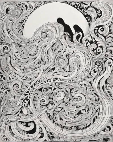 yinyang,whirlpool pattern,japanese wave paper,yin-yang,swirls,yin yang,japanese waves,waves circles,paisley pattern,taijitu,whirlpool,swirl,swirling,yin and yang,spirals,japanese art,curlicue,fractals art,swirl clouds,swirly orb,Illustration,Black and White,Black and White 05