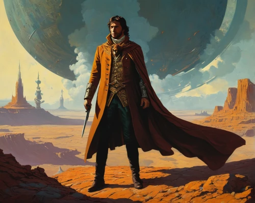 imperial coat,lando,the wanderer,star-lord peter jason quill,sci fiction illustration,dune,cg artwork,wanderer,emperor of space,solo,viewing dune,euclid,dune 45,heroic fantasy,conquistador,luke skywalker,gas planet,prejmer,theoretician physician,vulcan,Conceptual Art,Sci-Fi,Sci-Fi 17