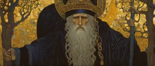 archimandrite,hieromonk,the abbot of olib,magus,merlin,the wizard,odin,orthodox,greek orthodox,pall-bearer,king lear,romanian orthodox,rabbi,prophet,gandalf,druids,elder,persian poet,zwartnek arassari,orthodoxy,Art,Artistic Painting,Artistic Painting 32