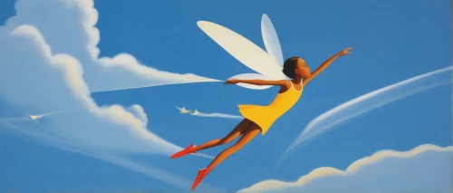 flying girl,the angel with the cross,fairies aloft,flying dandelions,flying bird,skydiver,leap for joy,dove of peace,believe can fly,aerialist,flying seed,angel wing,cross wind,tightrope walker,figure of paragliding,leap,flying birds,world digital painting,bird in the sky,flight,Art,Artistic Painting,Artistic Painting 08