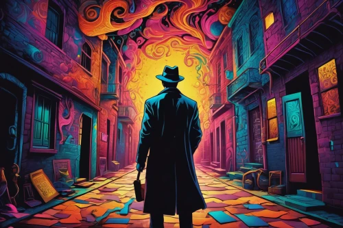 rabbi,mafia,detective,a3 poster,fedora,mystery book cover,pinocchio,halloween poster,wick,rorschach,cg artwork,magician,pilgrim,would a background,indiana jones,sci fiction illustration,dali,the collector,bombay,the doctor,Illustration,Realistic Fantasy,Realistic Fantasy 39