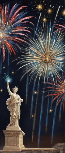 fireworks background,fireworks art,liberty,liberty statue,postcard for the new year,fireworks,liberty enlightening the world,fourth of july,july 4th,firework,america,4th of july,independence day,lady liberty,queen of liberty,the statue of liberty,statue of freedom,independence,new year clipart,french digital background,Art,Classical Oil Painting,Classical Oil Painting 02