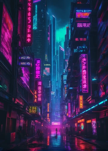 shinjuku,hong kong,cyberpunk,tokyo city,tokyo,taipei,shanghai,colorful city,vapor,kowloon,hk,shibuya,metropolis,osaka,cityscape,neon lights,neon arrows,tokyo ¡¡,neon,ultraviolet,Conceptual Art,Sci-Fi,Sci-Fi 26