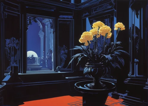 amaryllis,hippeastrum,blue room,irises,red carnation,crown imperial,carnations,amaryllis family,houseplant,hyacinths,corner flowers,red carnations,andy warhol,house plants,narcissus of the poets,crown carnation,narcissus,freesias,vase,dark cabinetry,Conceptual Art,Sci-Fi,Sci-Fi 23