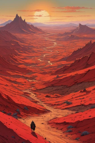 desert landscape,desert desert landscape,the desert,desert,arid landscape,desert background,dune landscape,red earth,namib desert,namib,capture desert,red planet,stone desert,sossusvlei,flaming mountains,desert planet,desert run,red sand,badlands,sahara desert,Illustration,Realistic Fantasy,Realistic Fantasy 12