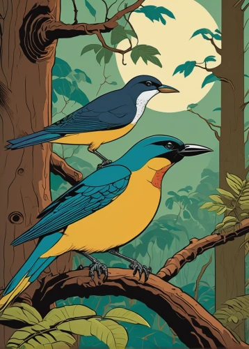 bird illustration,tickell's blue flycatcher,blue bird,bird painting,flower and bird illustration,blue and gold macaw,lazuli bunting,alcedo atthis,bananaquit,nature bird,song bird,bird bird kingdom,birds on a branch,bird on branch,birds on branch,scrub jay,titmouse,bird kingdom,tropical bird climber,indigo bunting,Illustration,Vector,Vector 03