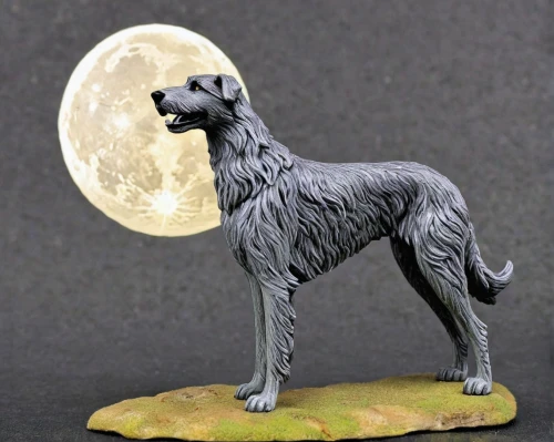scottish deerhound,irish wolfhound,afghan hound,bedlington terrier,standard schnauzer,lurcher,hanover hound,saluki,silken windhound,howling wolf,bruno jura hound,american staghound,canis lupus,polish greyhound,kerry blue terrier,posavac hound,borzoi,cretan hound,standard poodle,artois hound,Unique,3D,Garage Kits
