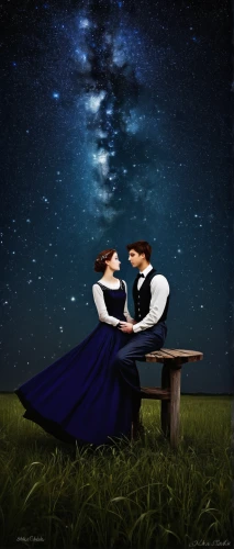 romantic scene,stargazing,romantic night,starry sky,fantasy picture,the moon and the stars,romantic portrait,starfield,photo manipulation,astronomers,photomanipulation,the night sky,amorous,tobacco the last starry sky,young couple,fairytale,vintage couple silhouette,image manipulation,celestial bodies,photoshop manipulation,Photography,Documentary Photography,Documentary Photography 29