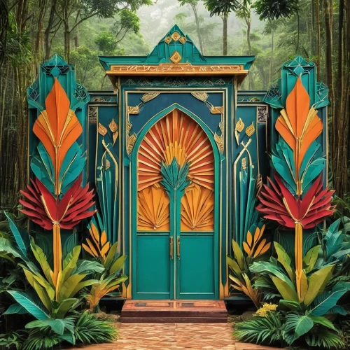 garden door,fairy door,portal,cabana,children's playhouse,forest chapel,outhouse,wooden door,naples botanical garden,garden shed,defense,kerala,temples,the door,tropical house,tiki,wood gate,polynesia,singapore,costa rica,Illustration,Vector,Vector 16