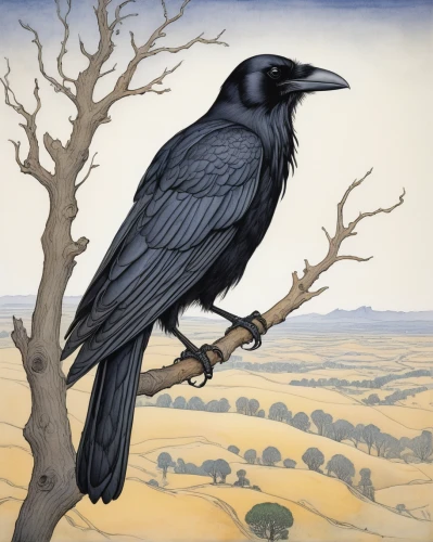corvidae,carrion crow,common raven,currawong,crows bird,american crow,magpie,corvid,raven bird,crows,new caledonian crow,jackdaw,corvus corax,raven rook,butcherbird,pied currawong,hooded crows,3d crow,pied crow,corvus monedula,Illustration,Realistic Fantasy,Realistic Fantasy 31