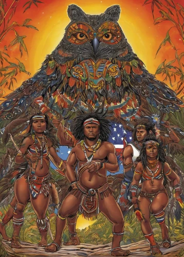 indigenous painting,pachamama,amerindien,maya civilization,indigenous culture,natives,indigenous,polynesian,aztec,aztecs,polynesia,first nation,shamanism,shamanic,tribe,khuushuur,guards of the canyon,the american indian,american indian,protein-hlopotun'ja,Illustration,American Style,American Style 03