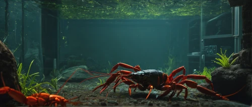 diorama,the crayfish 2,crayfish party,freshwater crayfish,river crayfish,crayfish 1,apiarium,aquarium,crayfish,underwater background,aquarium inhabitants,tarantula,homarus,aquarium decor,crab 1,king crab,concept art,crab 2,digital compositing,freshwater crab,Photography,Documentary Photography,Documentary Photography 16